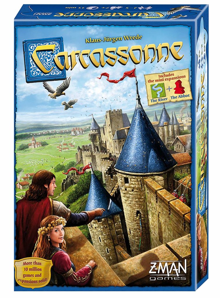 La confezione del gioco da tavolo Carcassone.