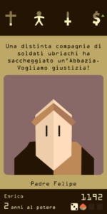Un esempio di dialogo in Reigns